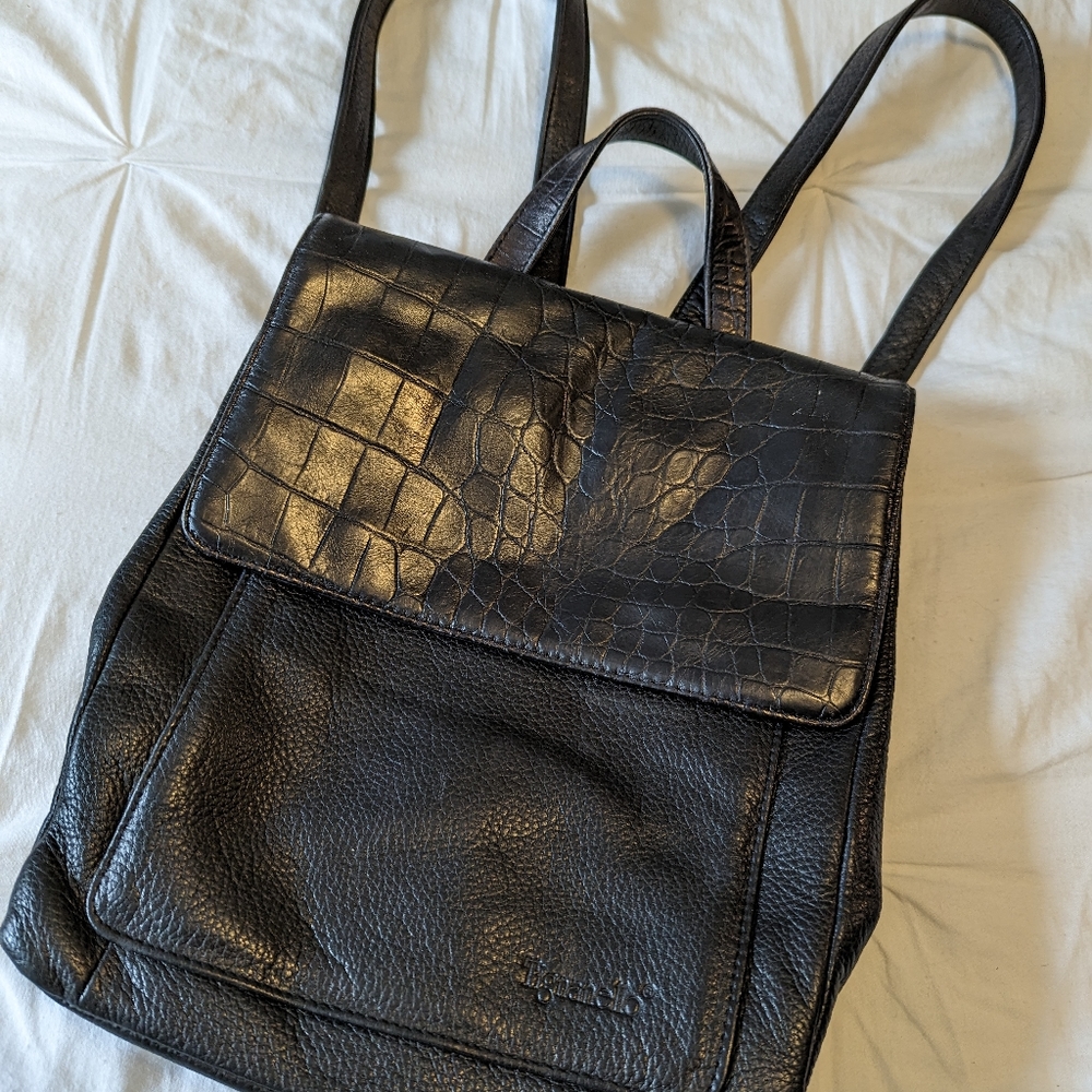 Tignanello leather backpack purse